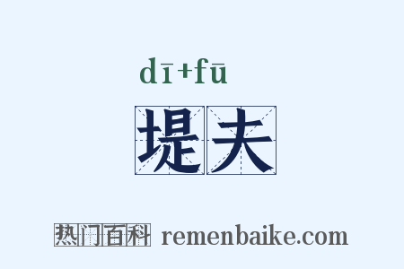 堤夫是什么意思的图片
